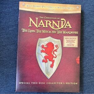 The Chronicles of Narnia DVD Burgundy Cover with Golden Title